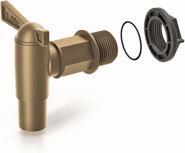 Grifo para barril de agua de lluvia Cantap 2 dorado