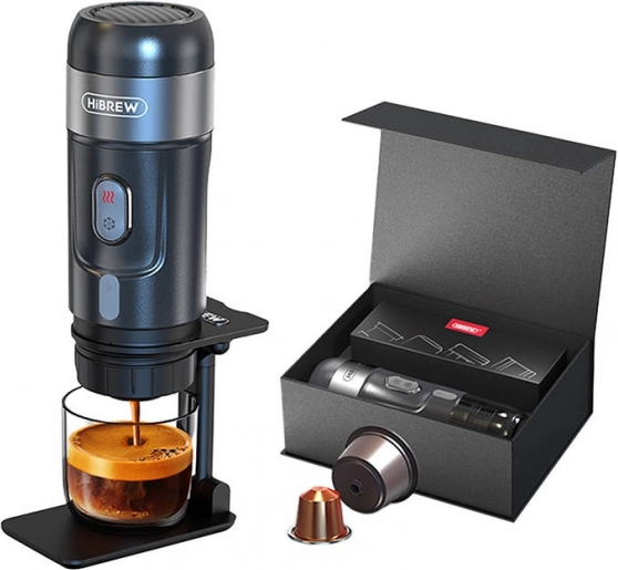 Cafetera portátil 3 en 1 HiBREW con estuche (80 W)