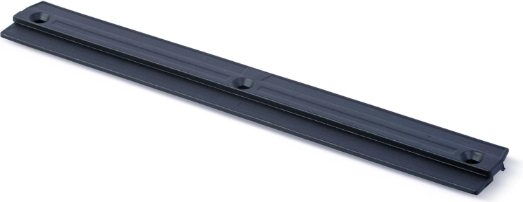 Riel de montaje para cajas colgantes, negro 386 × 8 × 43 mm