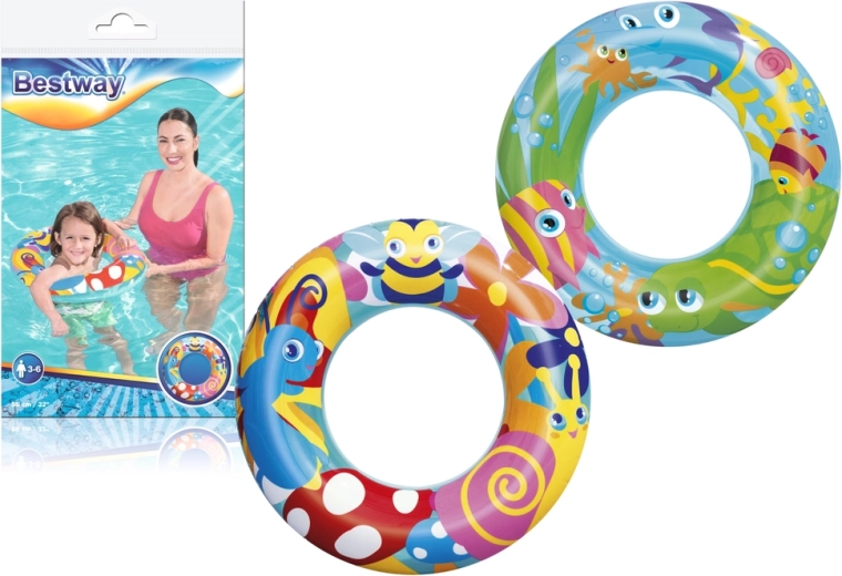 Aro flotador inflable para niños 56 cm BESTWAY océano 3–6 años
