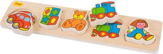 Puzle de encaje de madera Bigjigs Baby