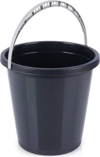 Cubo de plástico negro de 5 l