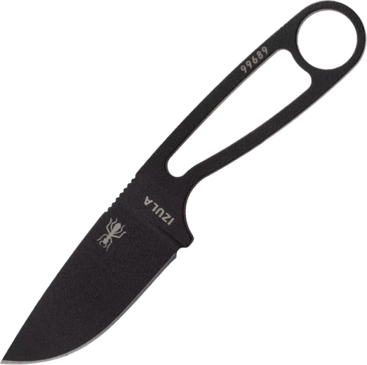 ESEE Izula cuchillo de cuello negro 6,7 cm de acero al carbono
