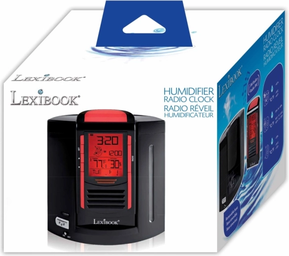 Radio despertador Lexibook con humidificador de aire integrado