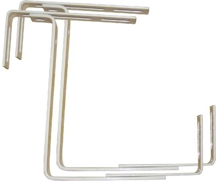 Soporte metálico ajustable para jardineras de balcón (2 uds.)