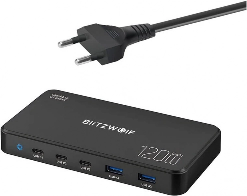 Estación de carga BlitzWolf 5 en 1 120 W
