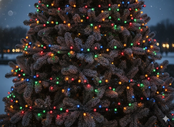 Guirnalda de luces navideñas LED Cherry ball 200 LED multicolor, 16 m + 3 m