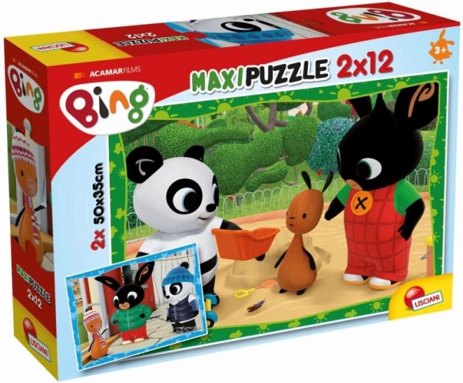 Puzzle maxi Bing 2 x 12 piezas