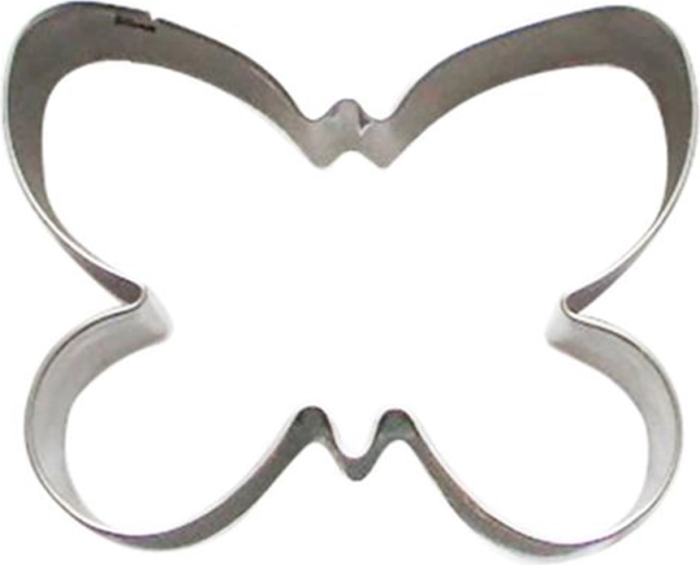 Cortador de galletas con forma de mariposa de acero inoxidable 5–6 cm