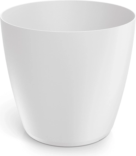 Maceta Mate 17,8 cm blanca de plástico