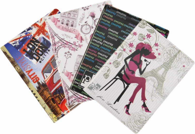 Funda para documentos Retro II con estampado de colores
