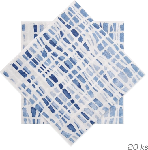 Servilletas de papel con motivo de rayas 33 × 33 cm, 20 uds.