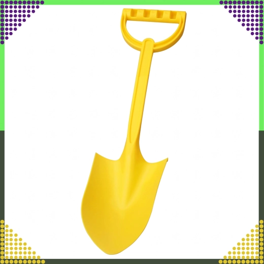 Pala infantil de plástico para arena 51 cm – amarilla