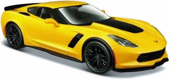 Maisto Corvette Z06 modelo metálico 1:24 amarillo