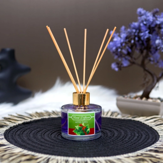 Difusor de aroma con varillas perfumadas, frutos rojos de invierno, 100 ml