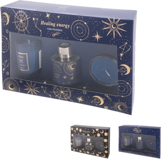Set de regalo con difusor y vela Moon (3 variantes)