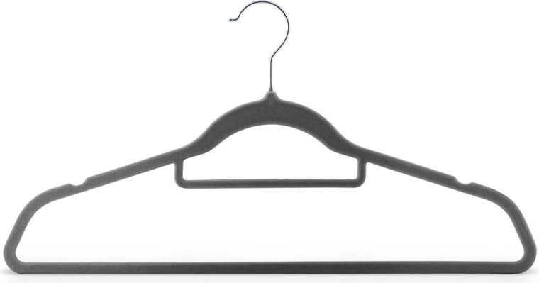 Gancho metálico giratorio y barra para pantalones