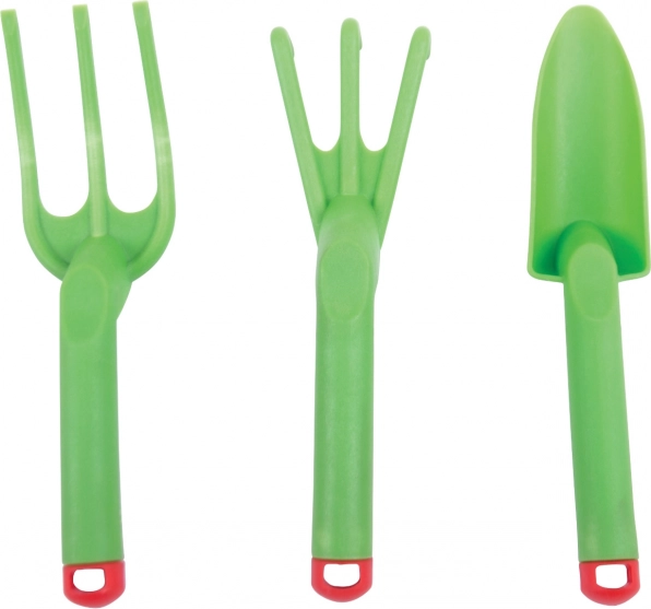Set de herramientas de jardín de plástico verde