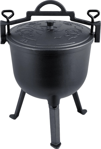 Hierro fundido grueso para un sabor profundo y prolongado