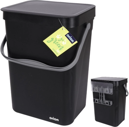 Papelera colgante de 10 l negra
