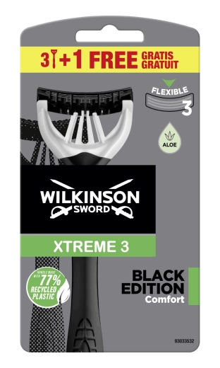 Wilkinson Xtreme 3 Black Edition maquinilla de afeitar 3+1 uds