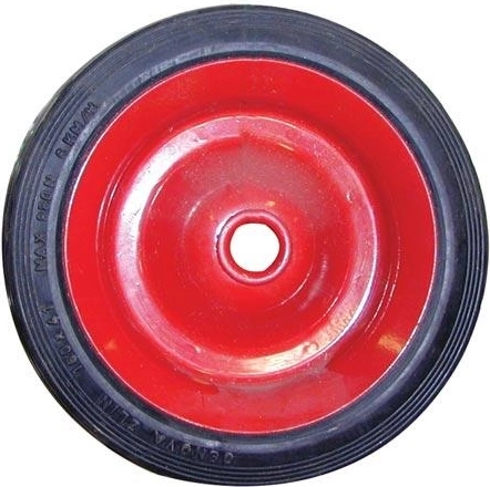 Rueda maciza para carretilla 180 × 15 mm con disco metálico