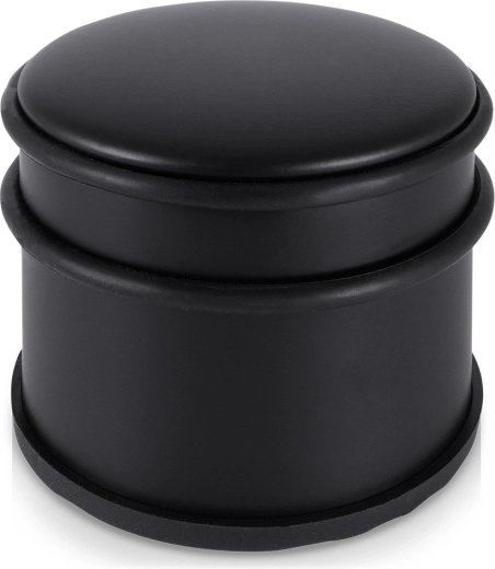 Tope de puerta de acero negro 9 cm