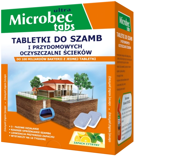 Microbec Ultra tabletas para fosas sépticas y depuradoras domésticas