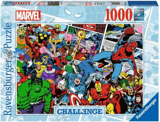 Desafío de rompecabezas Ravensburger Marvel de 1000 piezas