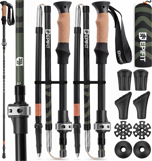 Bastones de trekking Skog Elite 110–135 cm - 1 unidad