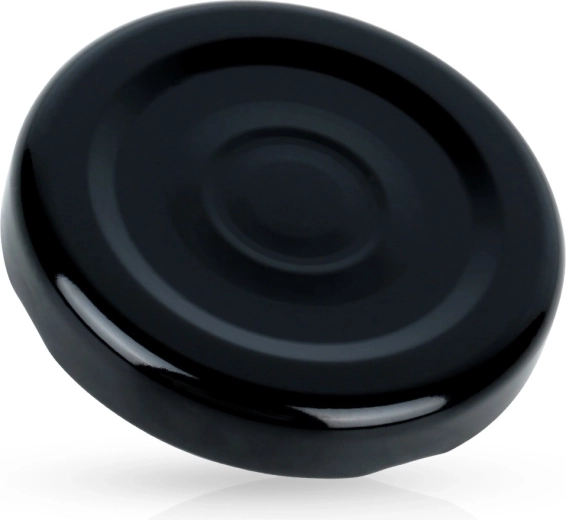Tapa metálica para botella de 48 mm, negra