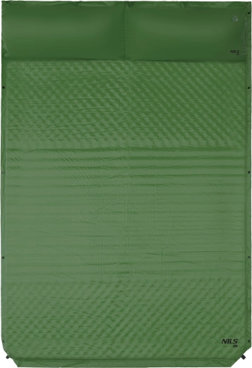 Colchoneta autohinchable doble NILS CAMP NC4060 verde
