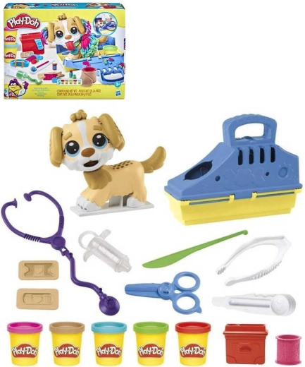 Play-Doh Pequeño veterinario, set creativo con perrito y plastilina