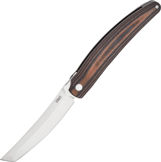 CRKT Ancestor cuchillo de bolsillo plegable 9,1 cm, negro-marrón, G10