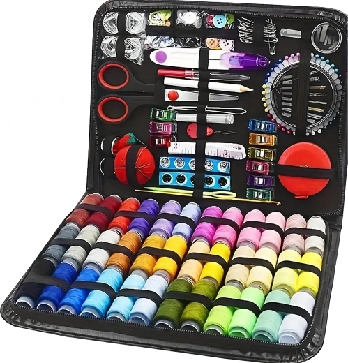 Juego de costura profesional en estuche, 229 piezas