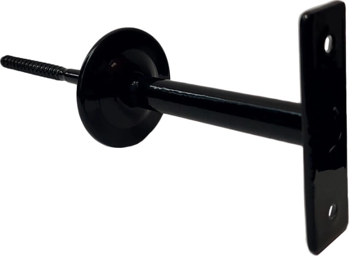 Soporte de pasamanos para barandilla de escalera Klasik 80 – metal negro