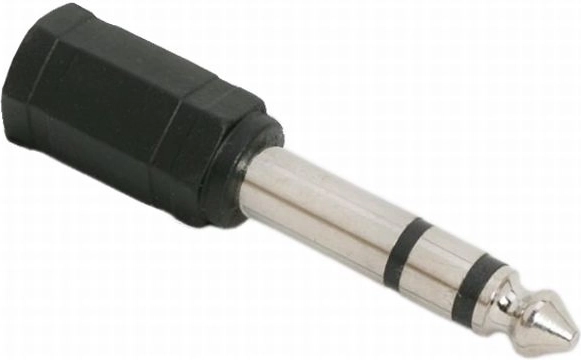 Adaptador estéreo Jack de 3,5 mm a Jack de 6,3 mm