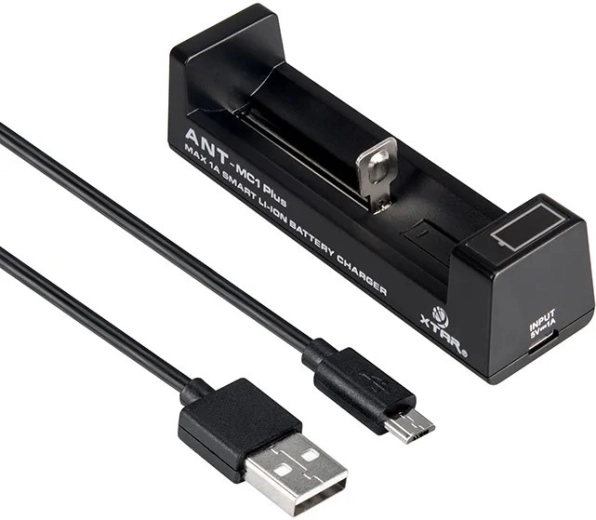 Cargador para acumuladores cilíndricos Li-ion 18650 Xtar ANT MC1 Plus - 1 pieza