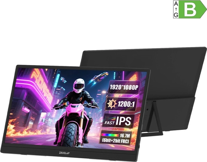 Monitor portátil Zeuslap 15,6" Full HD