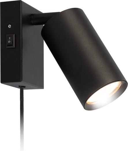 Solight CELE lámpara de pared tipo foco GU10 negra