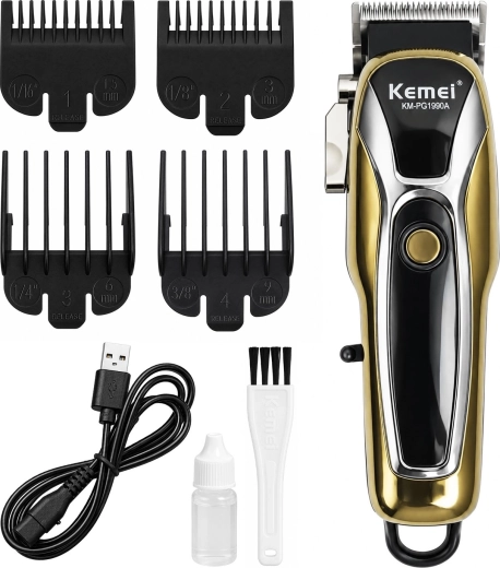 Recortadora de cabello y barba Kemei