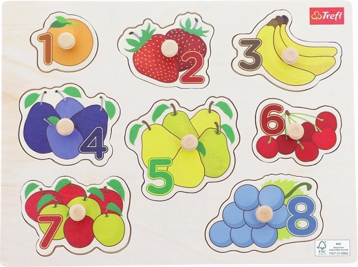 Puzzle de madera FRUTAS – 8 piezas