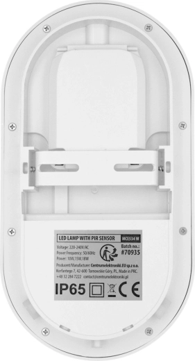 Apta también para exterior: protección IP65