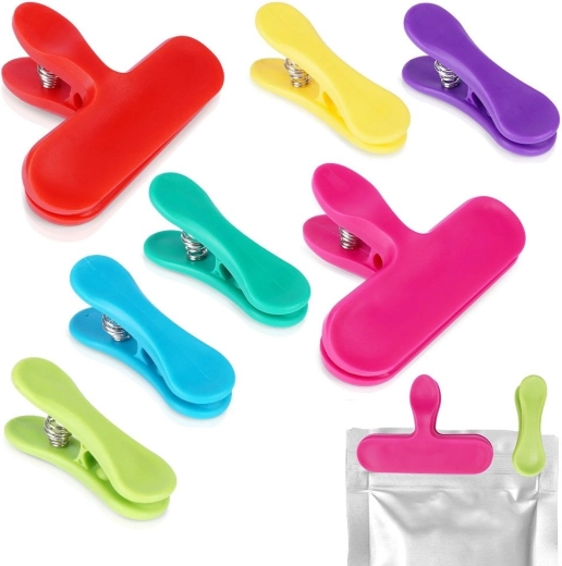 Juego de pinzas para bolsas, 7 uds.