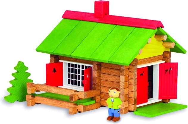 Jeujura construcción de madera de 100 piezas