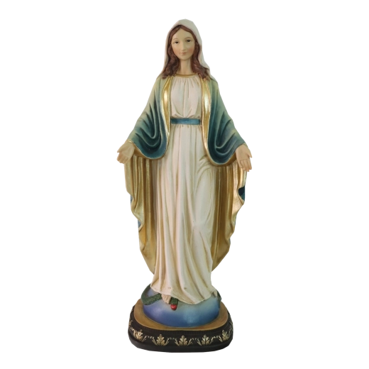 Figura de la Virgen María para belén de resina de 31 cm