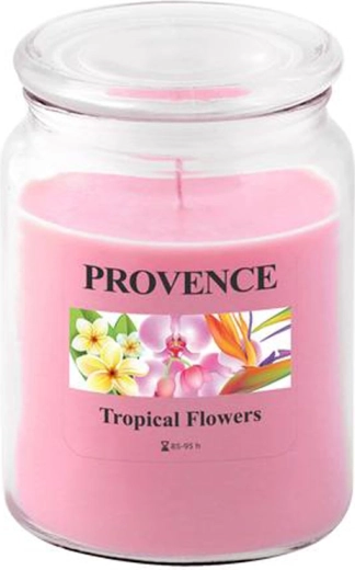 Vela aromática en vaso PROVENCE flores tropicales 95 horas