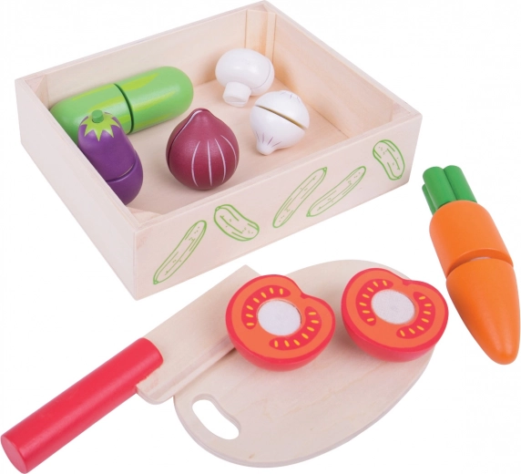 Verduras para cortar en caja BIGJIGS TOYS