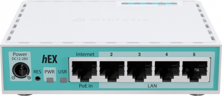 MikroTik hEX router gigabit sin conexión inalámbrica