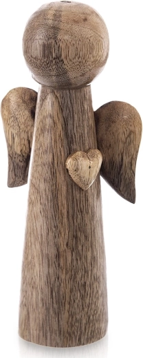 Figurita angelical de madera de mango 21 cm